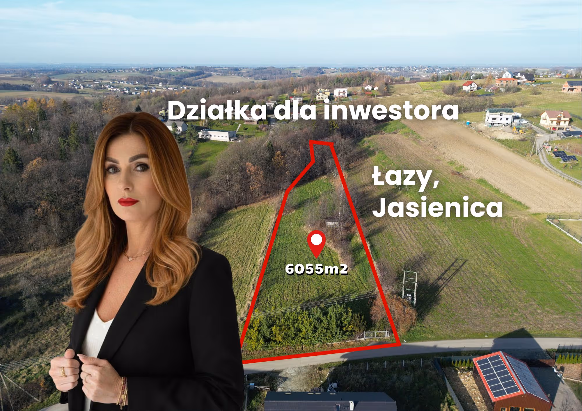 Cicha okolica i piękne widoki – Duża działka!