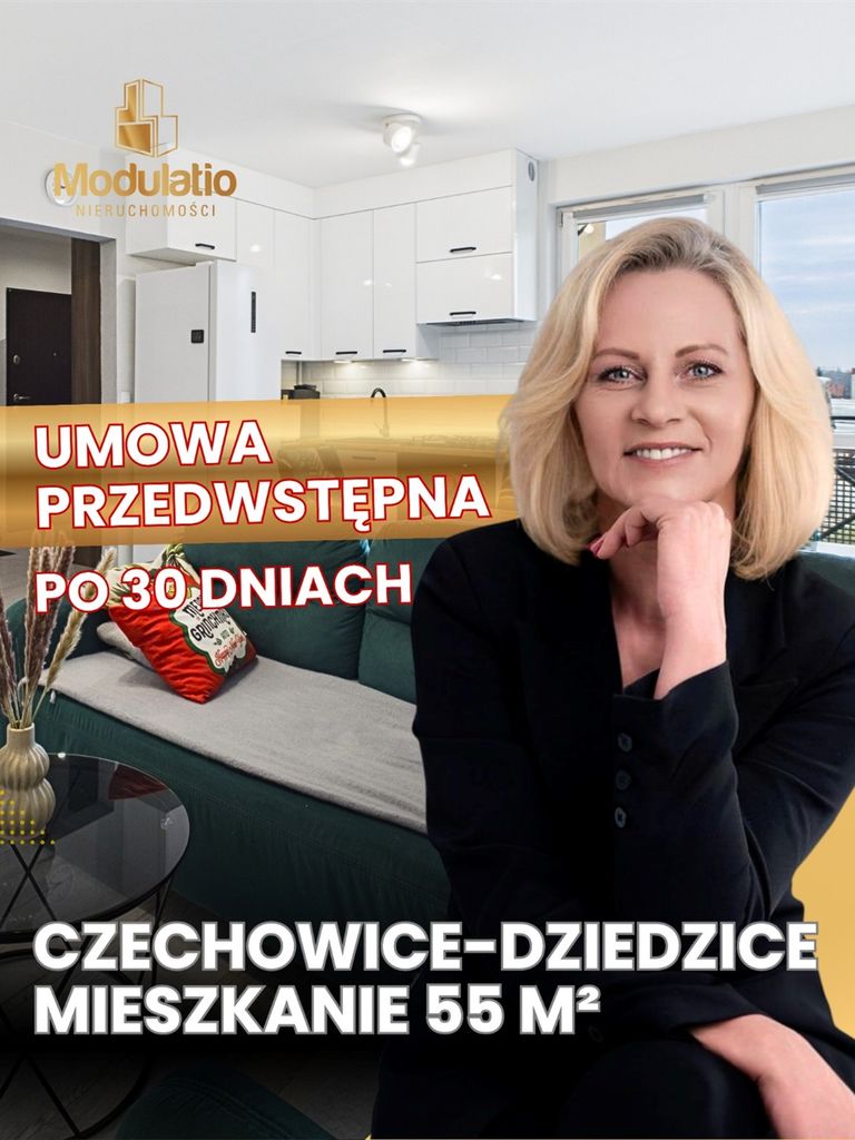 3-pokojowe mieszkanie | Czechowice-Dziedzice | 55m