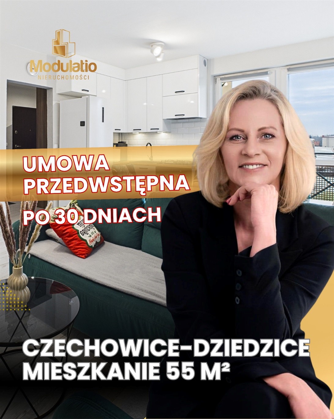 3-pokojowe mieszkanie | Czechowice-Dziedzice | 55m