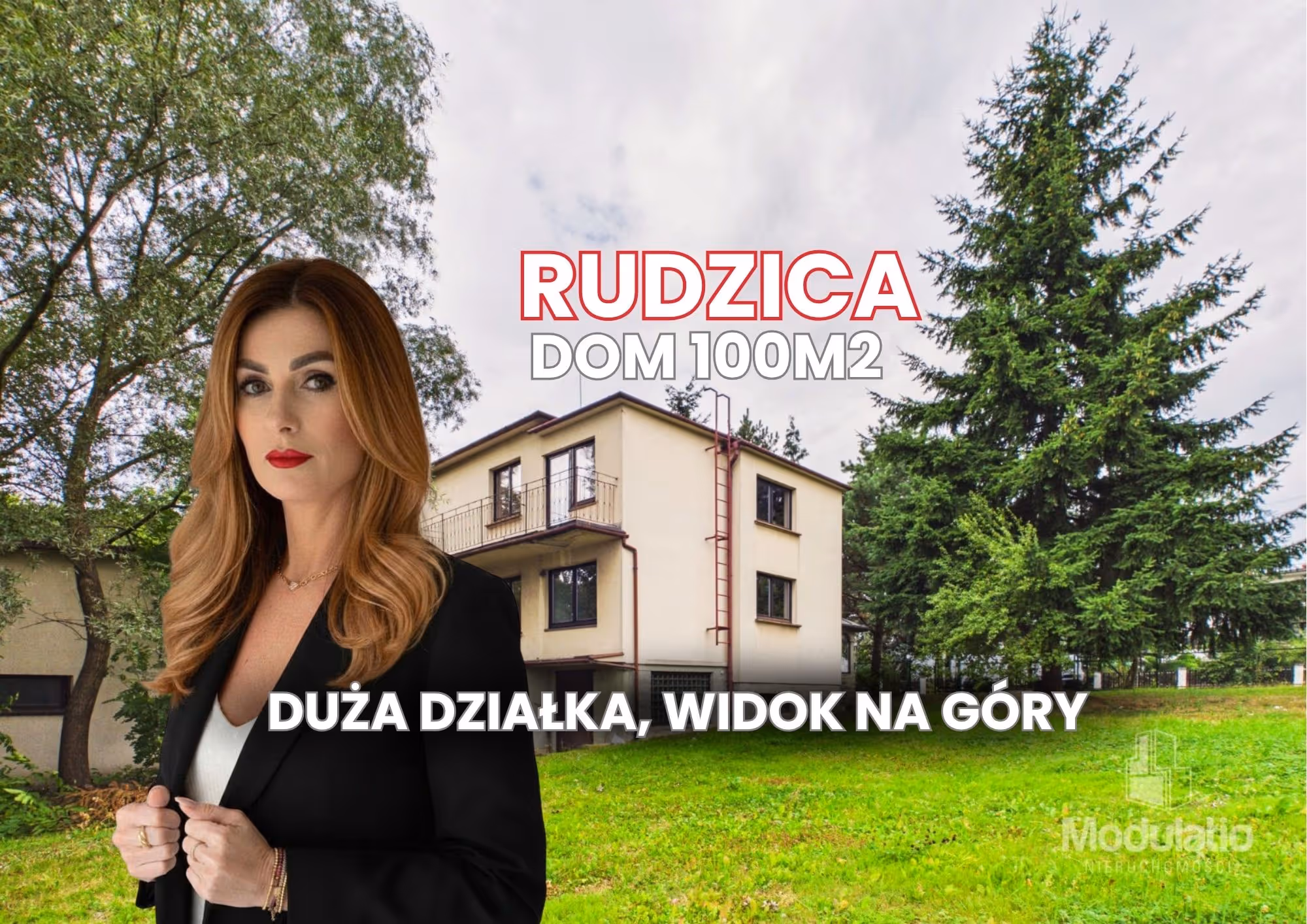 Dom z dużą działką widokową  w Rudzicy
