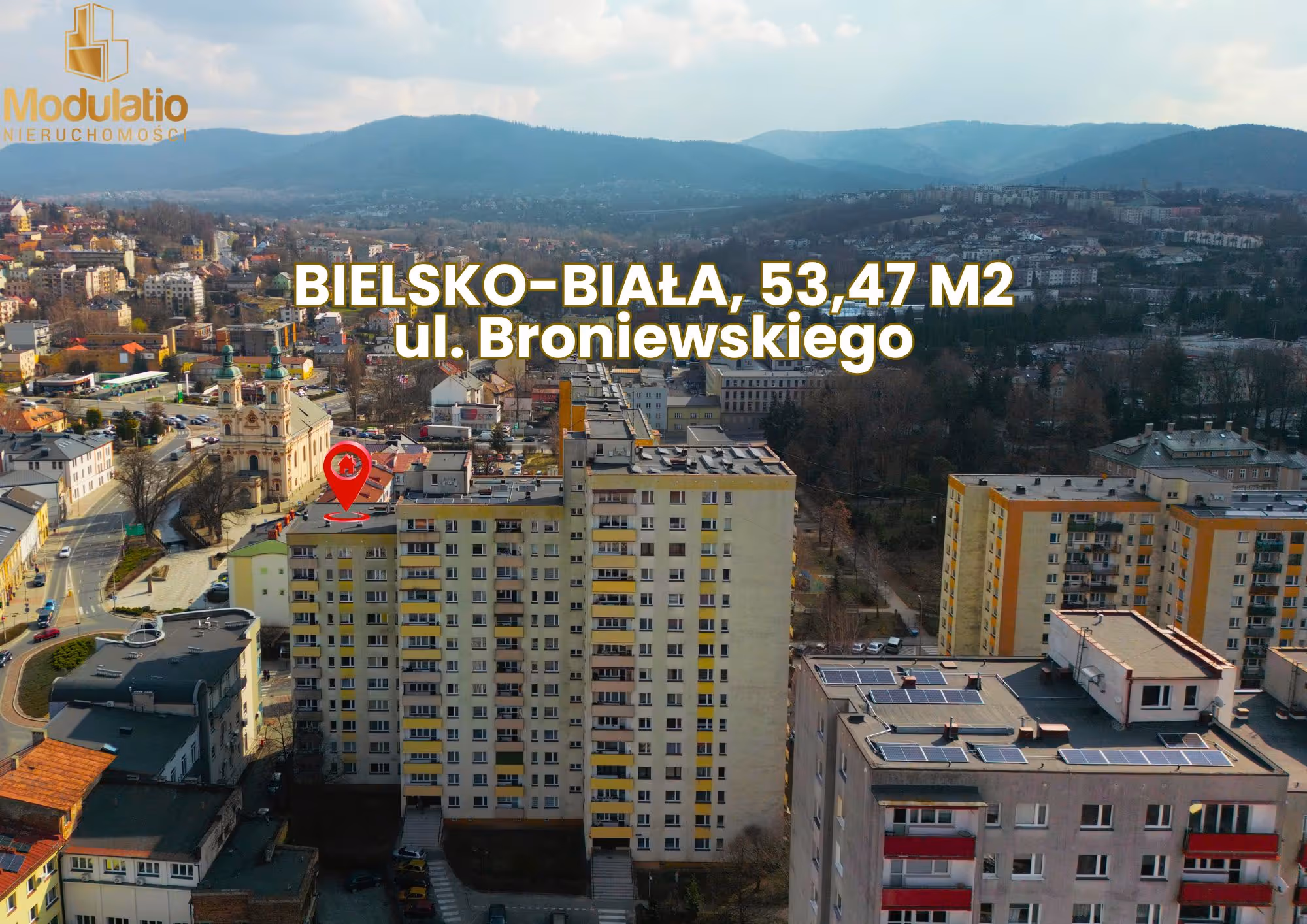 3 pokoje | 53,5 m² | Bielsko-Biała | Centrum
