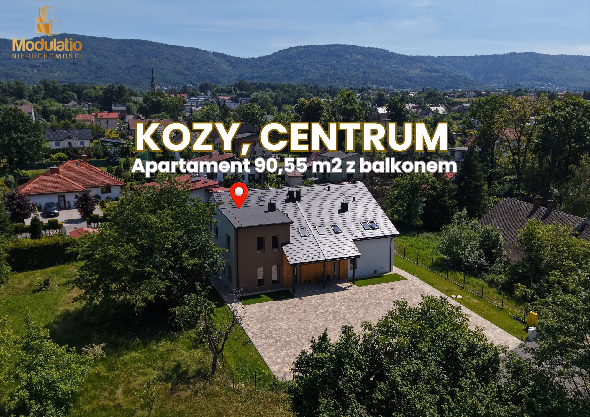 Kozy- Nowoczesny apartament z widokiem na góry i prywatnym wejściem.